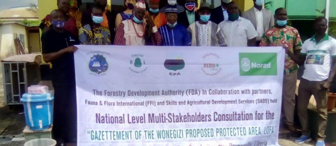 It appears quite certain that the Wonegizi proposed protected area located in Lofa